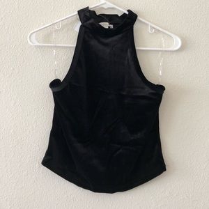 Charlotte Russe Velvet Tank Crop Top